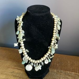 Necklace and earrings